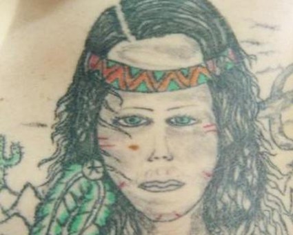 Native American Indian Tattoos Demon Native American I don't know what this